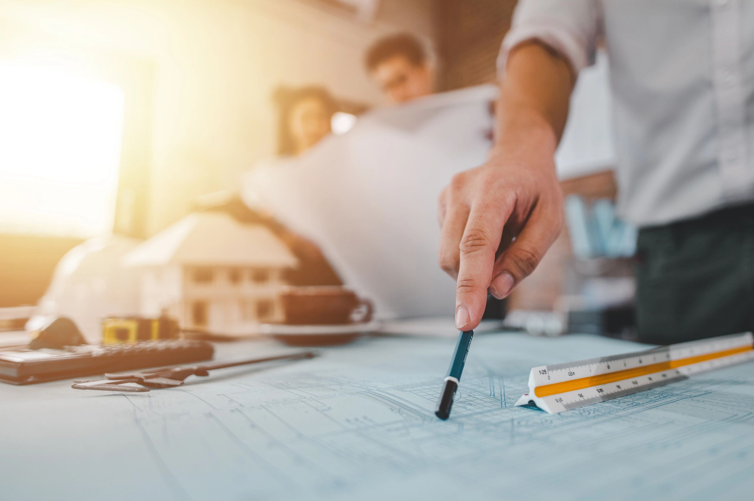 architect, blueprint, measurement, calculate, project, engineer, professional, calculator,