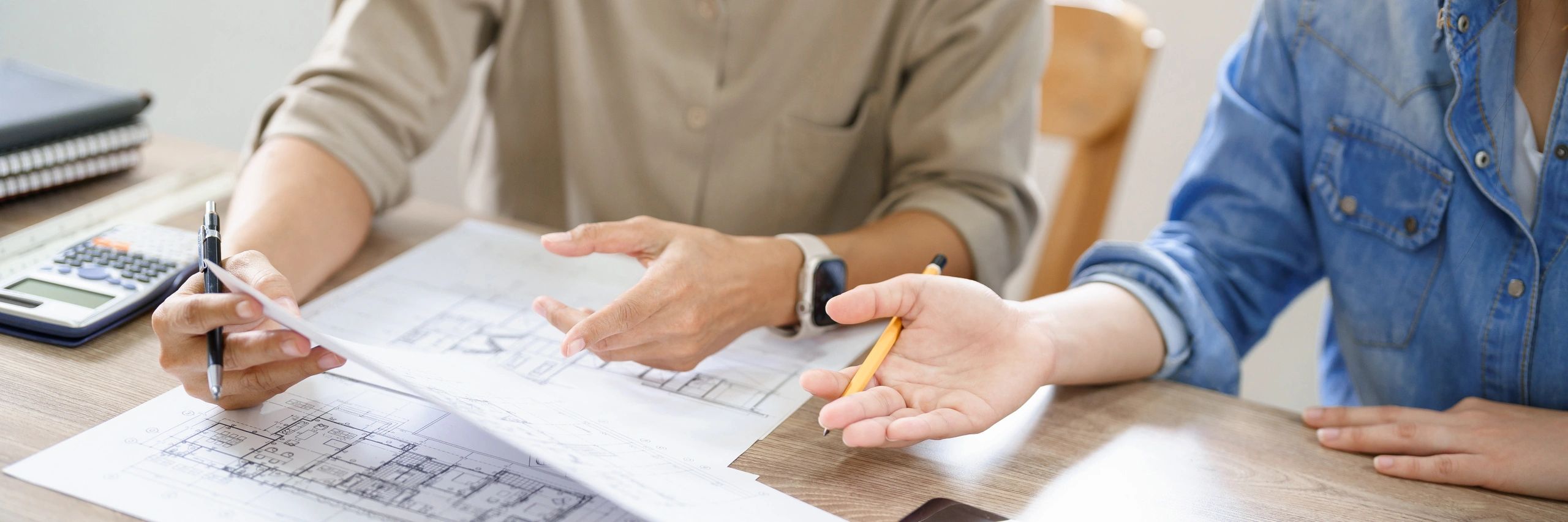 Concept of engineering consulting, Two female engineers discussing